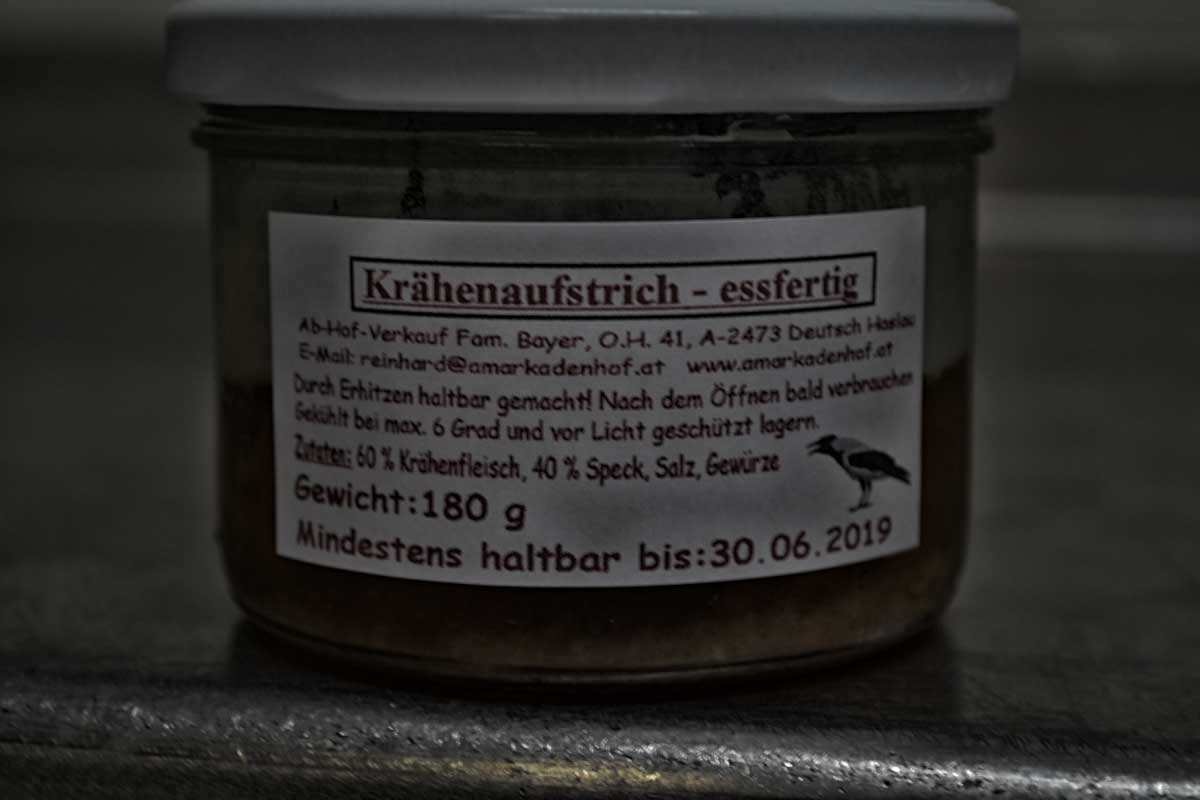 Krähen essen rezept trichinen Pastete Aufstrich